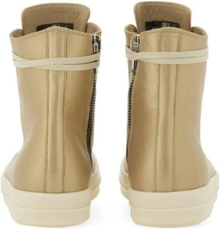 Rick Owens Low-Top Sneakers High-Top Sneakers With Smooth Leather Upper And Ch in groen