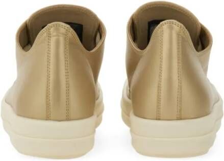 Rick Owens Low-Top Sneakers Lamb Leather Low-Top Sneakers With Calf Leather To in grijs