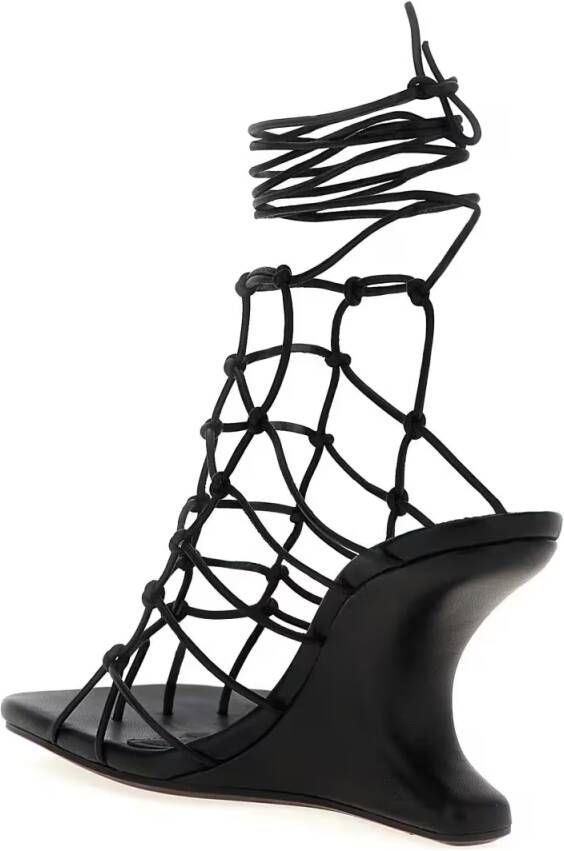Rick Owens Sandalen 'Web Cantilever' Sandals in zwart