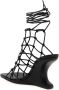 Rick Owens Sandalen 'Web Cantilever' Sandals in zwart - Thumbnail 2