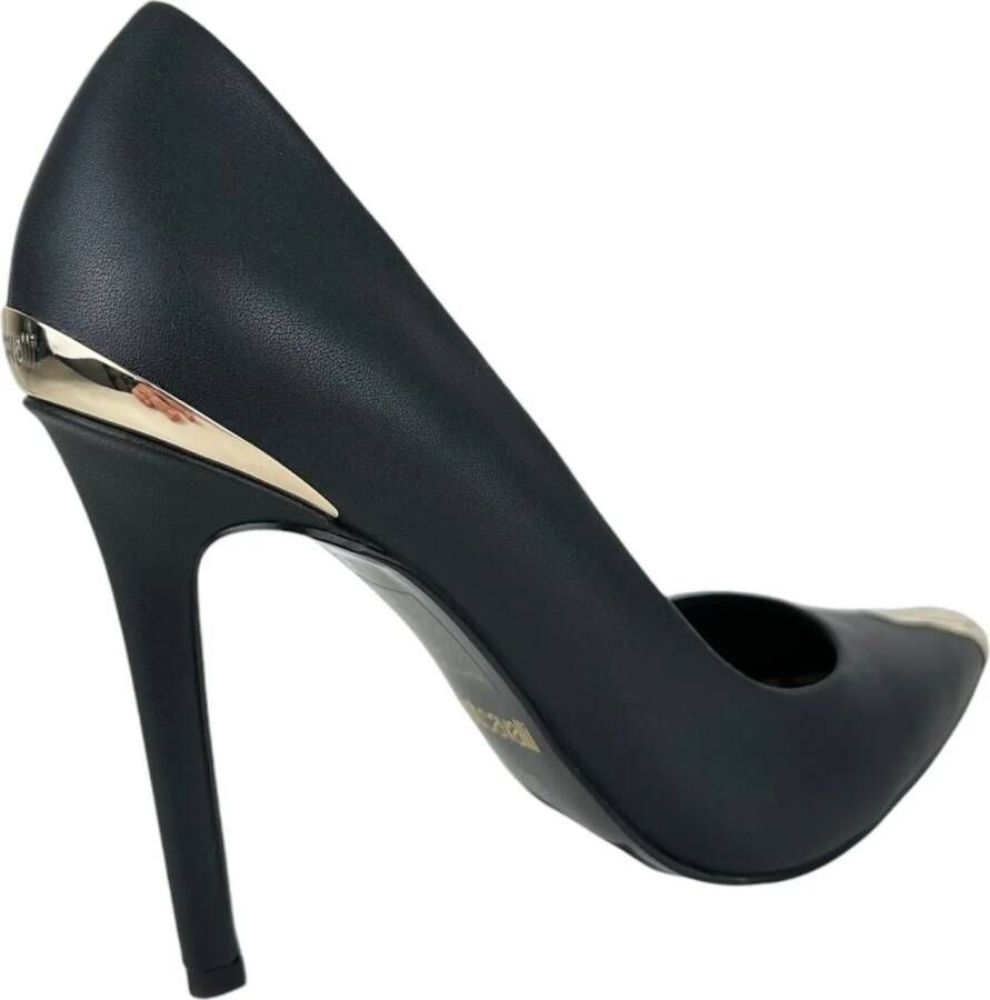 Just Cavalli Low-Top Sneakers High heel shoes Black in zwart