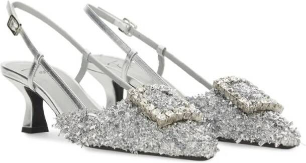 Roberto Festa Hoge hakken "Stefy" Slingback in zilver
