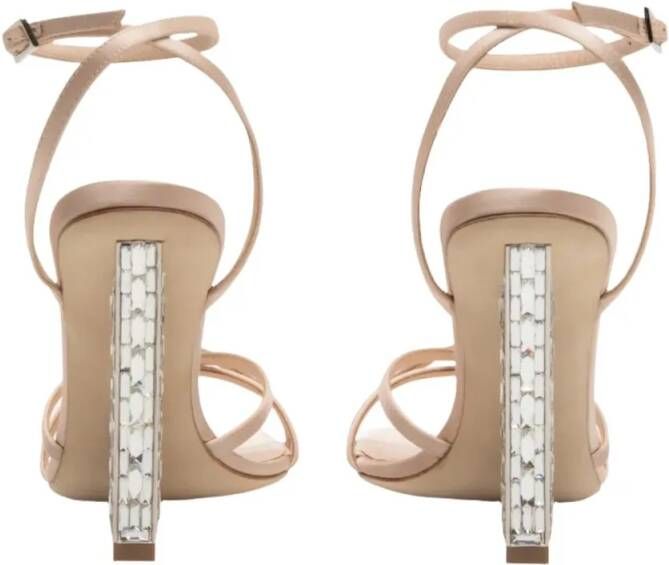 Rodo Sandalen Marty 110 Satin Sandals in beige