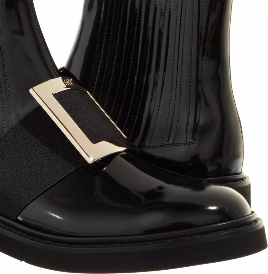 Roger Vivier Boots & laarzen Viv´ Rangers Metal Buckle Chelsea Boots In Leather in zwart
