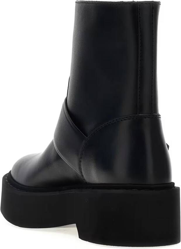 Roger Vivier Boots 'Viv Rangers' Ankle Boots in zwart