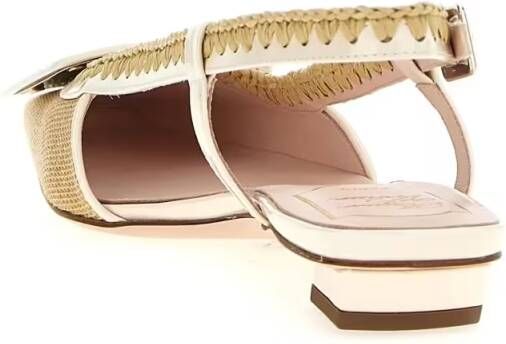 Roger Vivier Hoge hakken 'Belle Vivier' Slingback in beige