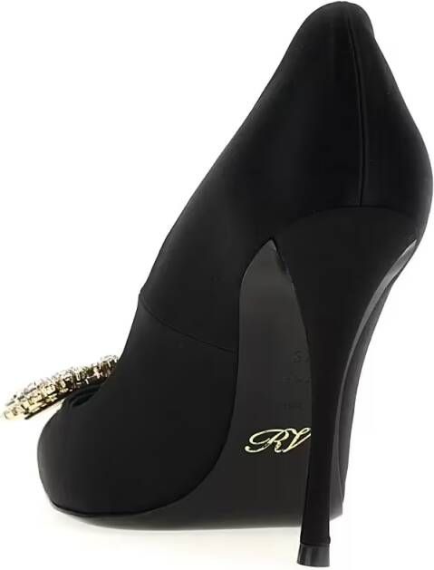 Roger Vivier Hoge hakken 'Flower Strass' Pumps in zwart