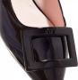 Roger Vivier Loafers & ballerina schoenen Enamel Plain Leather Logo Ballet Shoes in zwart - Thumbnail 1
