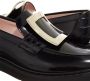 Roger Vivier Loafers & ballerina schoenen Viv´ Rangers Metal Buckle Loafers In Leather in zwart - Thumbnail 1