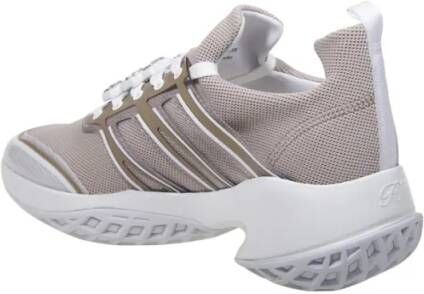 Roger Vivier Low-Top Sneakers Viv Run Strass Tech Knit Lace-Up Sneaker in grijs