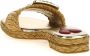 Roger Vivier Sandalen Raffia Jewel Sandals in beige - Thumbnail 1