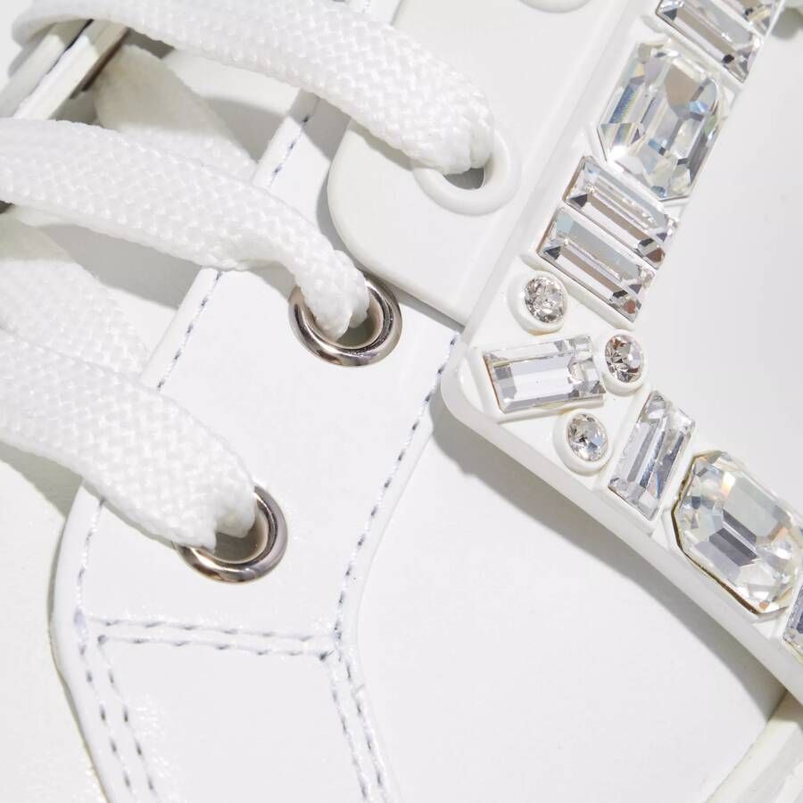 Roger Vivier Sneakers Viv´ Skate Strass Buckle Sneakers In Soft Leather in wit