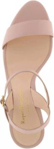 Rupert Sanderson Sandalen Silhouette Mid Heel Sandal in poeder roze