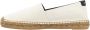 Saint Laurent Embroidered Espadrilles In Canvas Beige in beige - Thumbnail 1