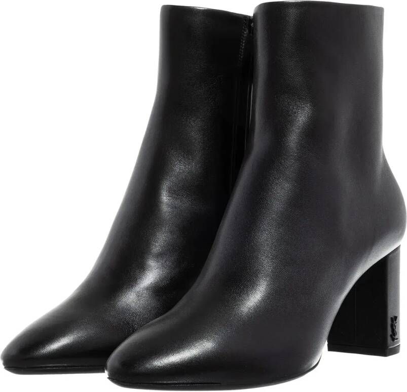 Saint Laurent Enkellaarzen Lou Ankle Boots With Pointed Toe in zwart