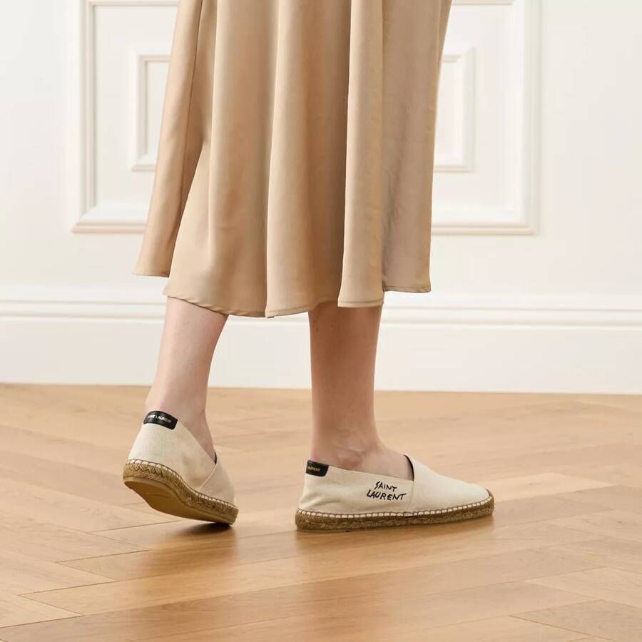 Saint Laurent Espadrilles Embroidered Espadrilles Canvas in beige
