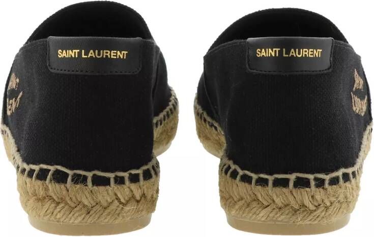 Saint Laurent Espadrilles Embroidered Espadrilles Canvas in zwart