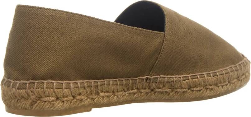Saint Laurent Espadrilles Gabardine Espadrille in groen