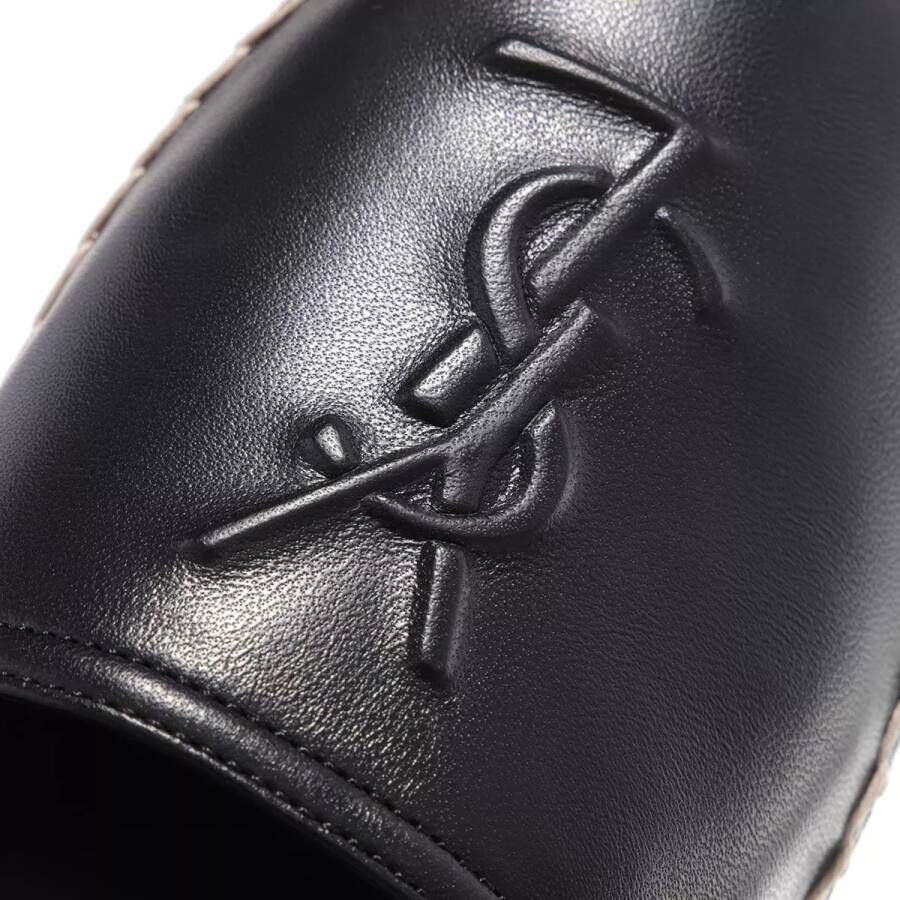 Saint Laurent Espadrilles Leather in zwart