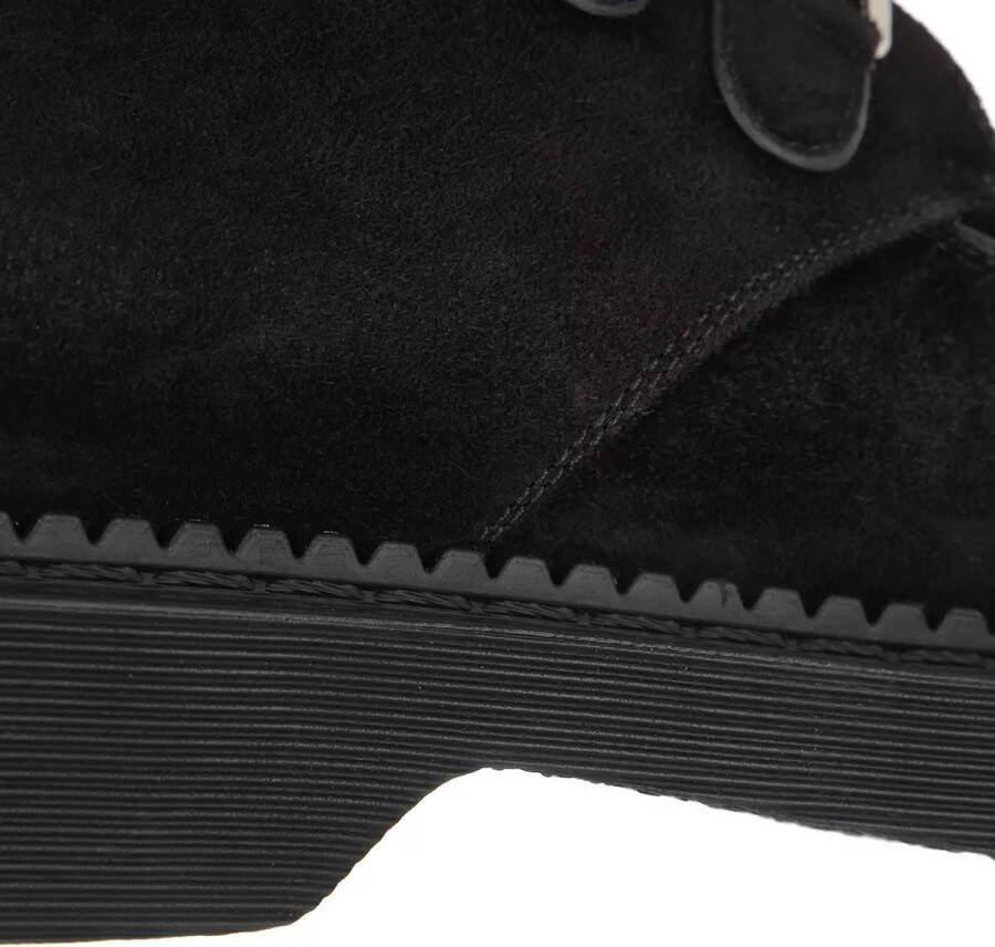 Saint Laurent Loafers & ballerina schoenen Teddy Lace Up Shoes Suede in zwart
