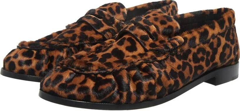 Saint Laurent Loafers Penny Loafer in luipaardprint