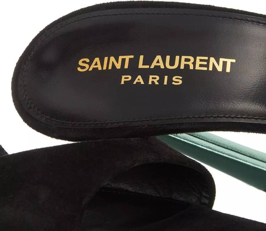 Saint Laurent Pumps & high heels PAZ Suede And Metallic Leather Sandals in zwart