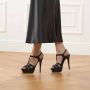 Saint Laurent Pumps & high heels Tribute 130 Plateau Sandals Leather in zwart - Thumbnail 1