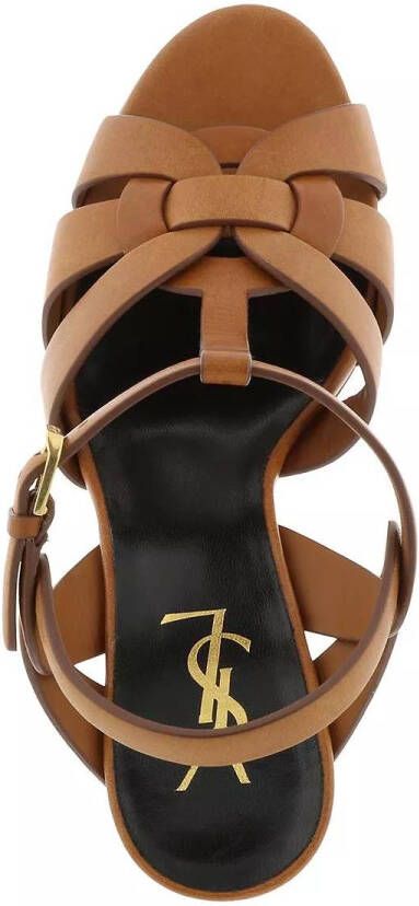 Saint Laurent Pumps & high heels Tribute 75 Sandal Leather in bruin