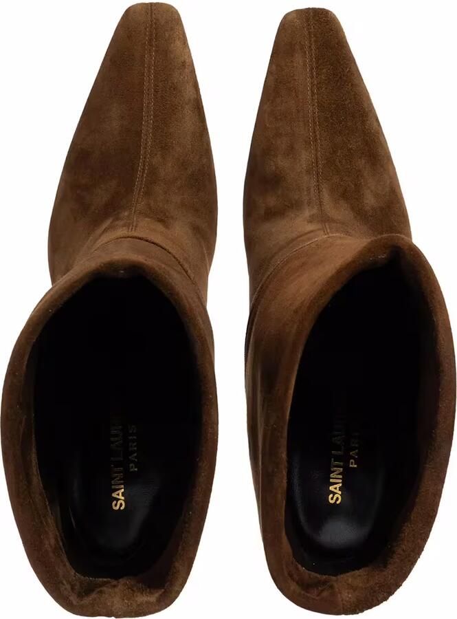 Saint Laurent Enkellaarzen Niki Suede Ankle Boots in bruin - Foto 2