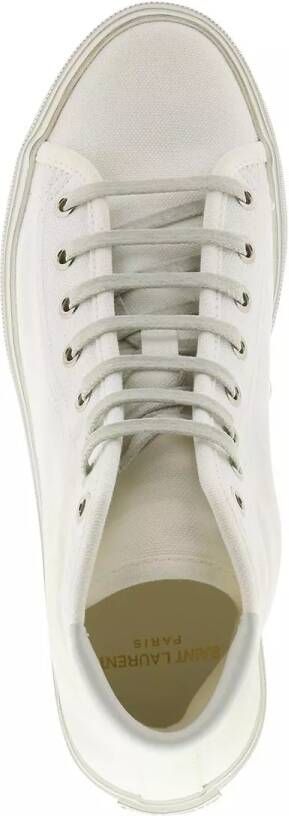 Saint Laurent Sneakers Malibu Hightop Sneaker in wit