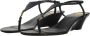 Saint Laurent Sandalen Cassandra Wedges in zwart - Thumbnail 1