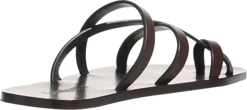 Saint Laurent Sandalen Culver Slides in bruin