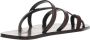Saint Laurent Sandalen Culver Slides in bruin - Thumbnail 1