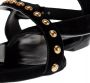 Saint Laurent Sandalen Gia Stud Flat Sandals in zwart - Thumbnail 1
