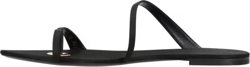 Saint Laurent Sandalen Tanger Slide Sandals in zwart