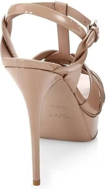 Saint Laurent Sandalen Tribute High Heel Sandals in beige