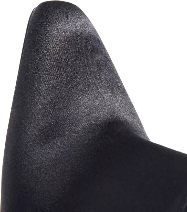 Saint Laurent Slippers Ascot Mules In Crepe Satin in zwart