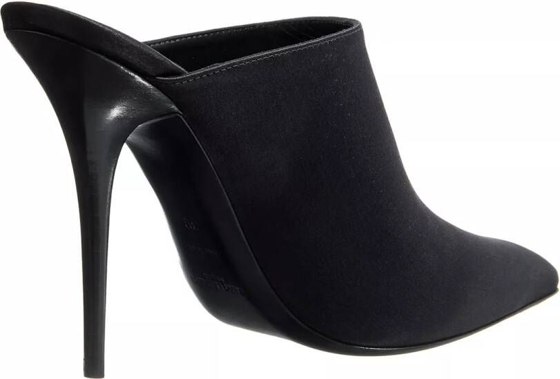 Saint Laurent Slippers & Mules Ascot Mules In Crepe Satin in zwart