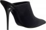 Saint Laurent Slippers & Mules Ascot Mules In Crepe Satin in zwart - Thumbnail 1
