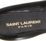 Saint Laurent Slippers Lido Slippers Made Of Satin Crepe in zwart - Thumbnail 1