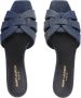 Saint Laurent Slippers Tribute Flat Sandals in blauw - Thumbnail 1