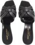Saint Laurent Slippers Tribute Studded Heeled Mules Leather in zwart - Thumbnail 1