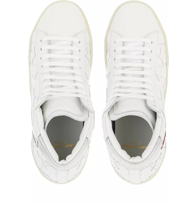 Saint Laurent Sneakers Lace Up Tennis Sneakers in wit