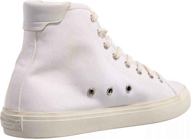 Saint Laurent Sneakers Malibu Hightop Sneaker in wit