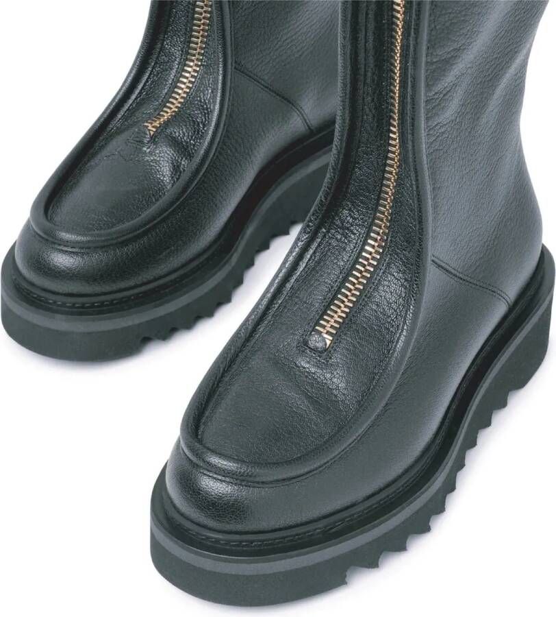 Salvatore Ferragamo Boots Eurialo Leather Boots in zwart