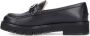 Salvatore Ferragamo "Gancini" Black Leather Loafers in zwart - Thumbnail 1
