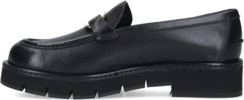 Salvatore Ferragamo Gancini Loafers In Black Leather in zwart