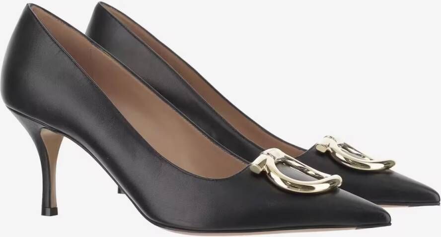Salvatore Ferragamo Hoge hakken Gancini Maxi Pumps in zwart