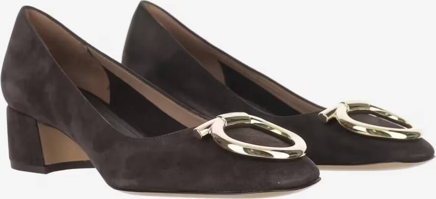 Salvatore Ferragamo Hoge hakken Gancini Maxi Pumps in zwart