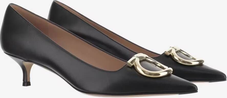 Salvatore Ferragamo Hoge hakken Gancini Maxi Pumps in zwart